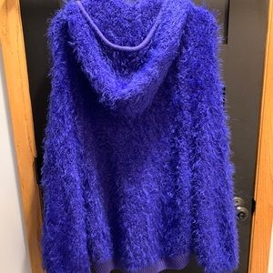 Free People Fuzzy Zip Up